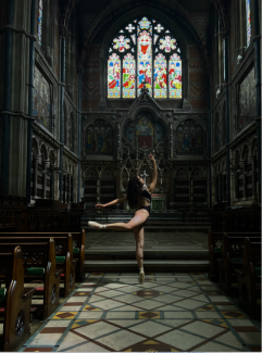 Nika Shlomi performs in Oxford's Keble College Chapel in Oxford, England.
