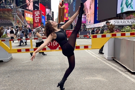 Lillian Morris dances in New York City